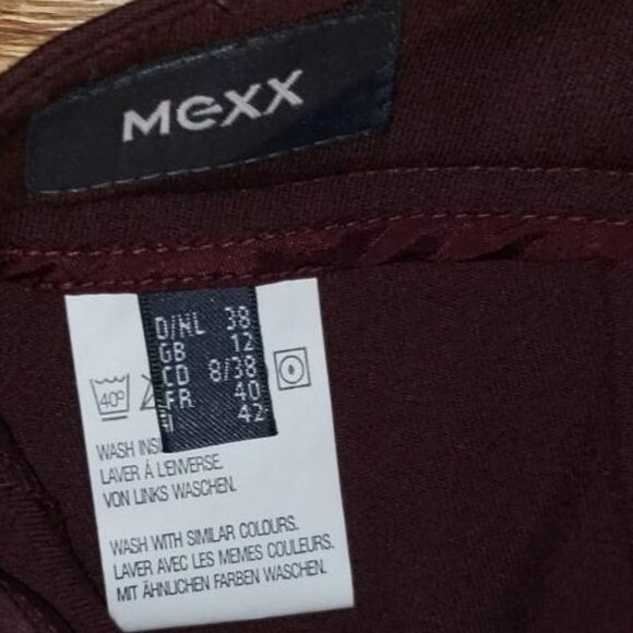 burgundy plum stretch pants size 8 - Picture 3 of 9